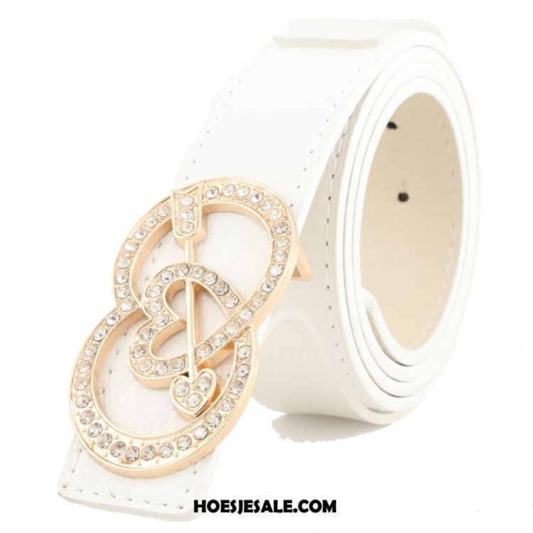 Riemen Dames Alle Wedstrijden Strass Riem Hart Casual Sale