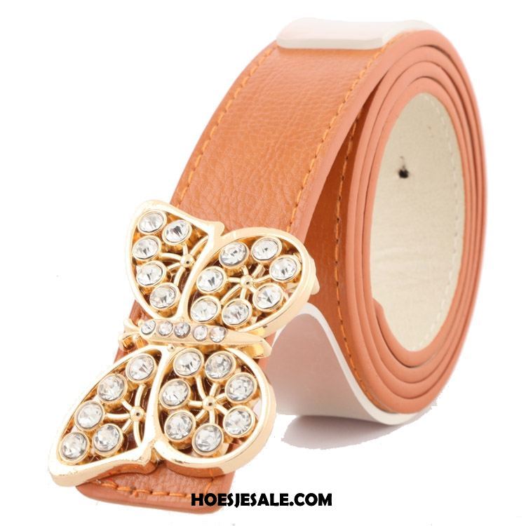 Riemen Dames Alle Wedstrijden Strass Riem Hart Casual Sale