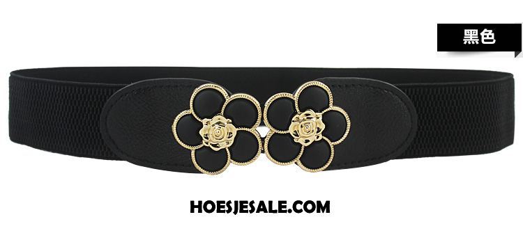 Riemen Dames Bloemen Elastiek Decoratie Fijne Riem Sale