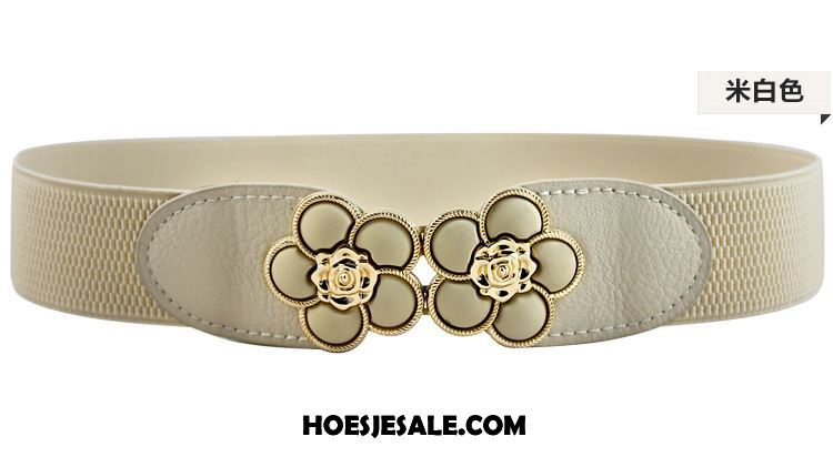 Riemen Dames Bloemen Elastiek Decoratie Fijne Riem Sale