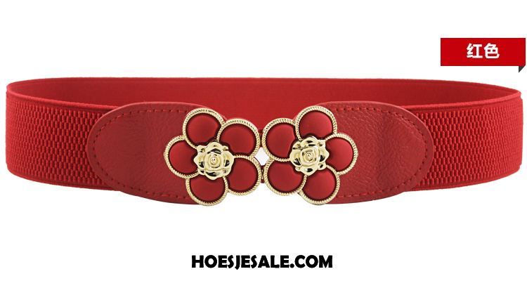 Riemen Dames Bloemen Elastiek Decoratie Fijne Riem Sale