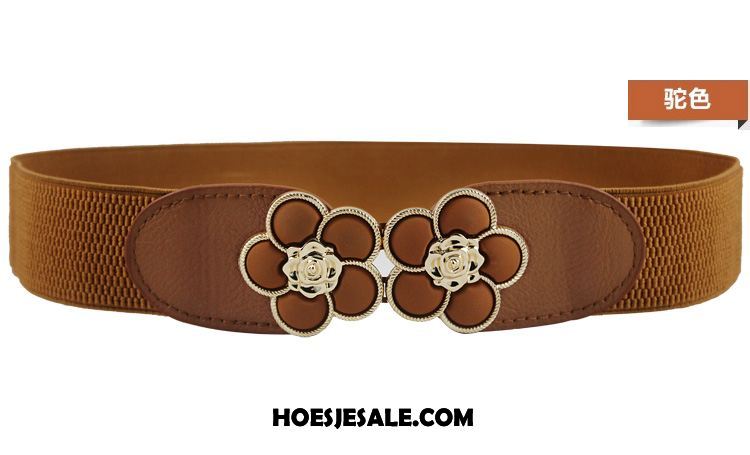 Riemen Dames Bloemen Elastiek Decoratie Fijne Riem Sale