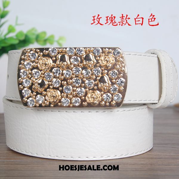 Riemen Dames Vrouwen Glad Casual Strass Alle Wedstrijden Online