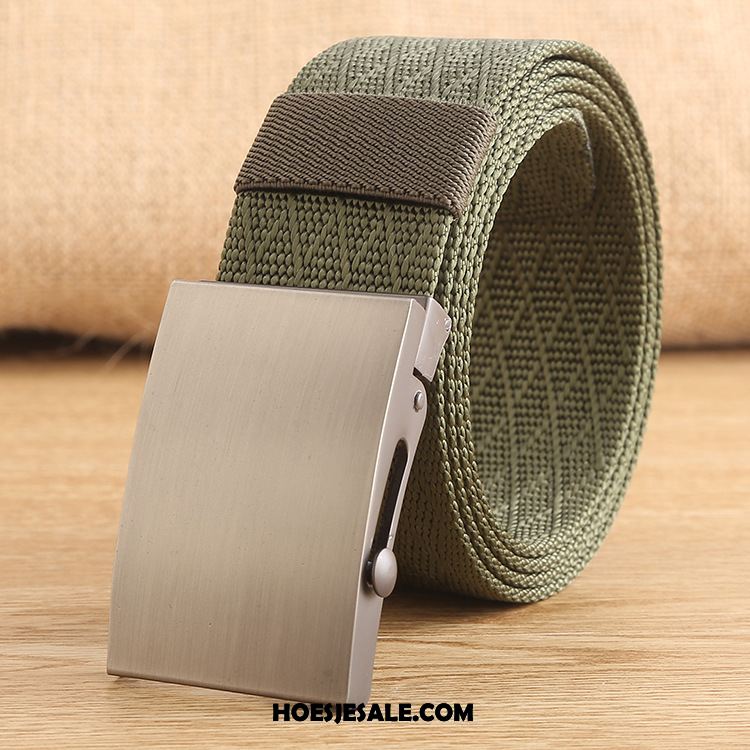 Riemen Heren Riem Denim Nylon Casual Groen Kopen