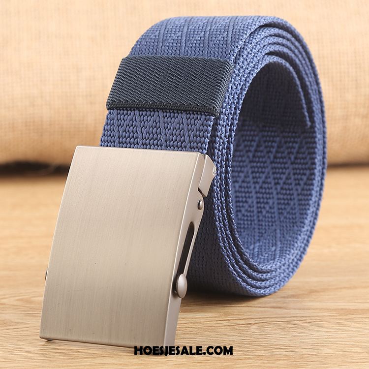 Riemen Heren Riem Denim Nylon Casual Groen Kopen