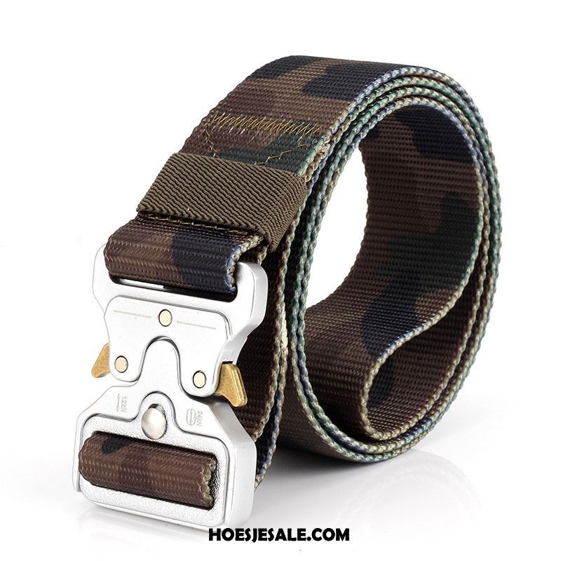 Riemen Heren Riem Tactiek Camouflage Canvas Veer Online