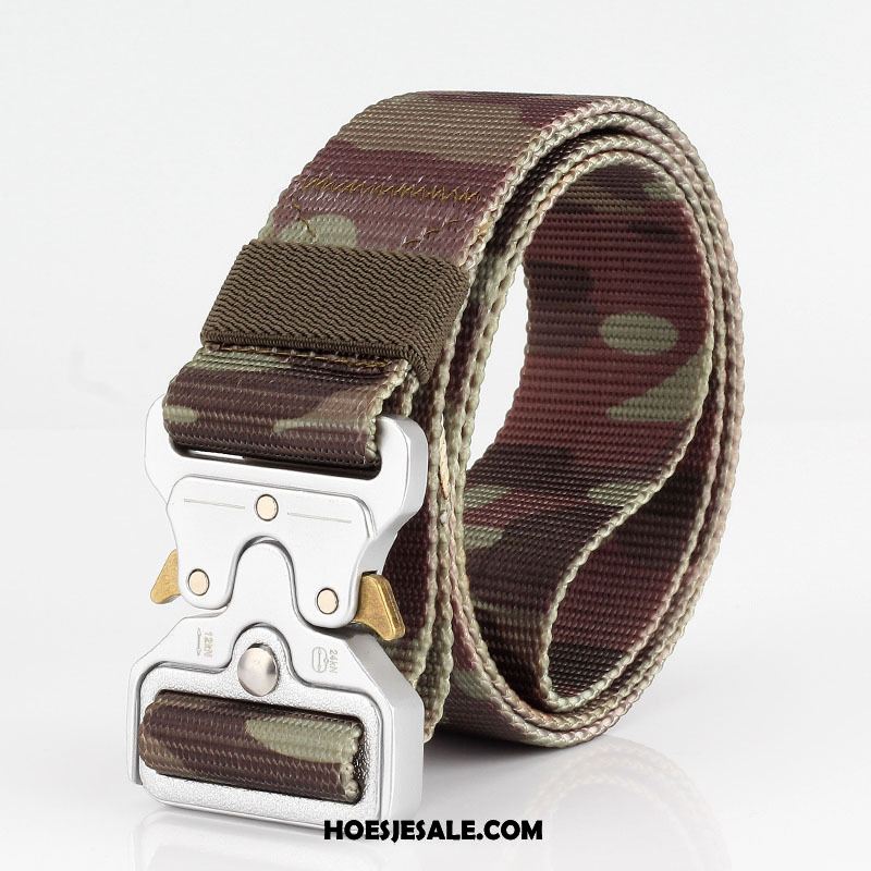 Riemen Heren Riem Tactiek Camouflage Canvas Veer Online