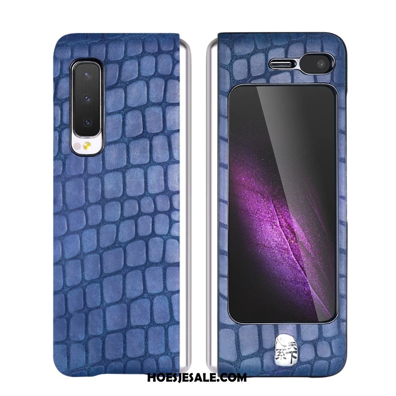 Samsung Fold Hoesje Hoes Patroon Dun Leren Etui Luxe Kopen