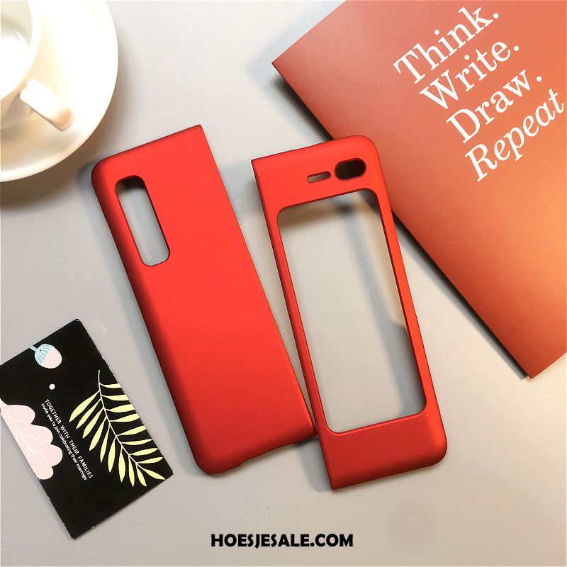 Samsung Fold Hoesje Ster Spotprent Schrobben Rood Vouw Sale