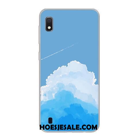 Samsung Galaxy A10 Hoesje Anti-fall Hoes Mobiele Telefoon Ster Blauw Goedkoop