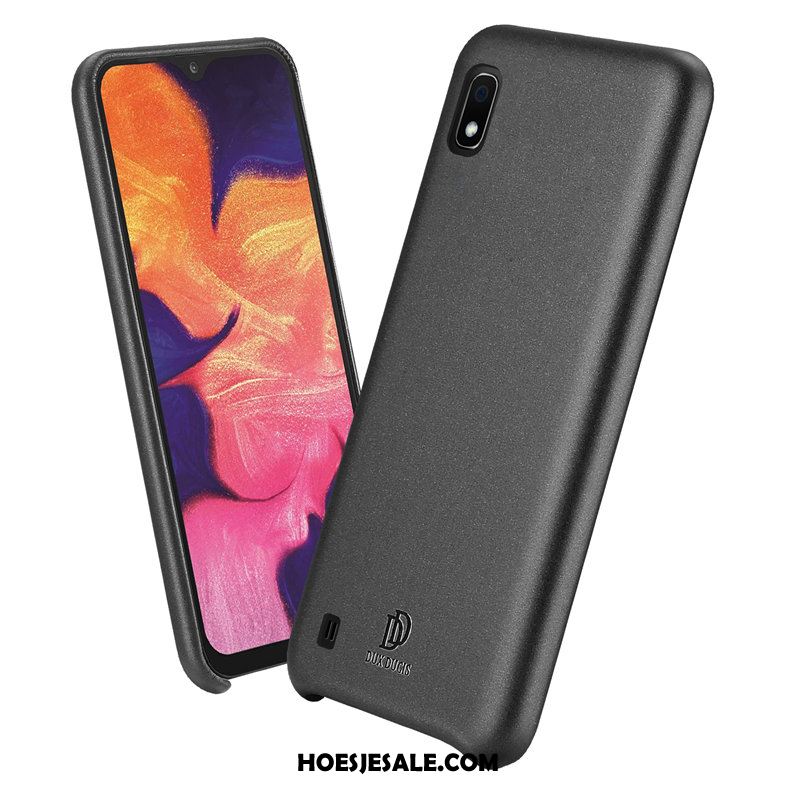 Samsung Galaxy A10 Hoesje Anti-fall Patroon Siliconen Bedrijf Leer Goedkoop