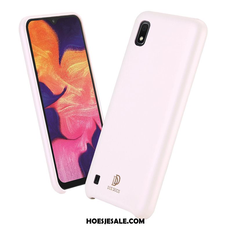 Samsung Galaxy A10 Hoesje Anti-fall Patroon Siliconen Bedrijf Leer Goedkoop