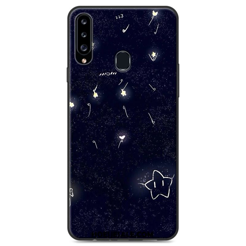 Samsung Galaxy A20s Hoesje Schrobben Hart Ster Zacht Bescherming Winkel