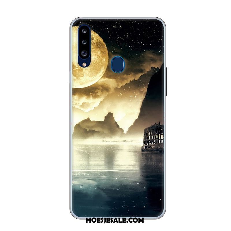 Samsung Galaxy A20s Hoesje Wit Bescherming Anti-fall Hoes Ster Kopen