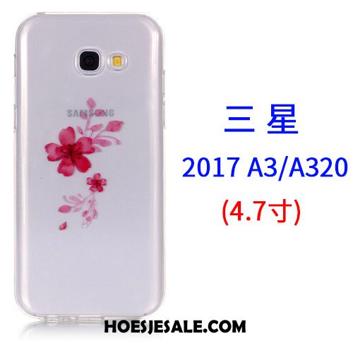 Samsung Galaxy A3 2017 Hoesje Mobiele Telefoon Ster Roze Siliconen Scheppend Online