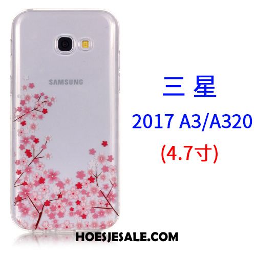 Samsung Galaxy A3 2017 Hoesje Mobiele Telefoon Ster Roze Siliconen Scheppend Online