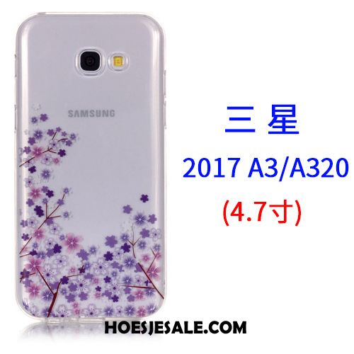 Samsung Galaxy A3 2017 Hoesje Mobiele Telefoon Ster Roze Siliconen Scheppend Online