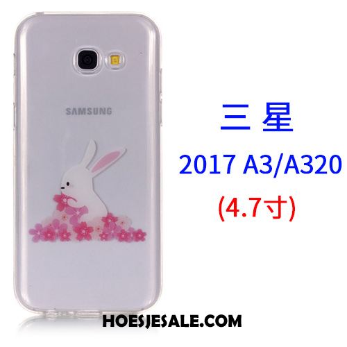 Samsung Galaxy A3 2017 Hoesje Mobiele Telefoon Ster Roze Siliconen Scheppend Online