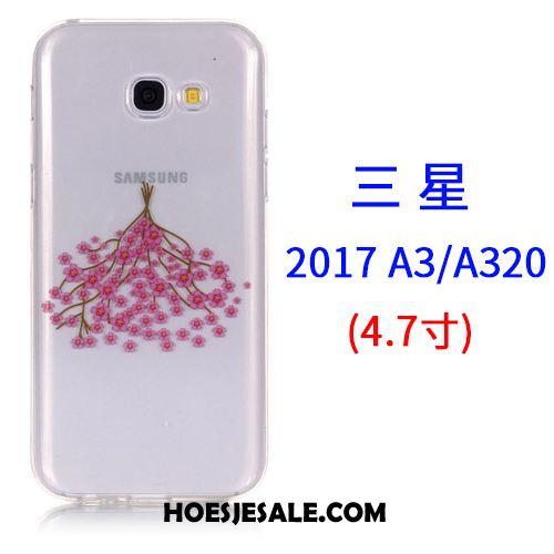 Samsung Galaxy A3 2017 Hoesje Mobiele Telefoon Ster Roze Siliconen Scheppend Online