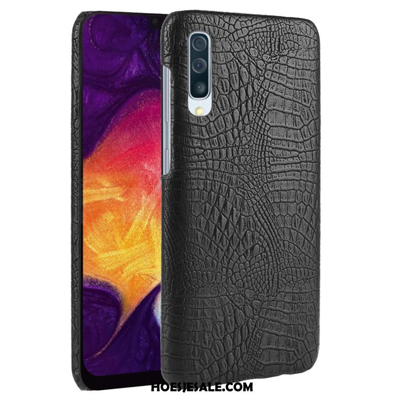 Samsung Galaxy A30s Hoesje Leer Mobiele Telefoon Hoes Krokodillenleer Tas Sale