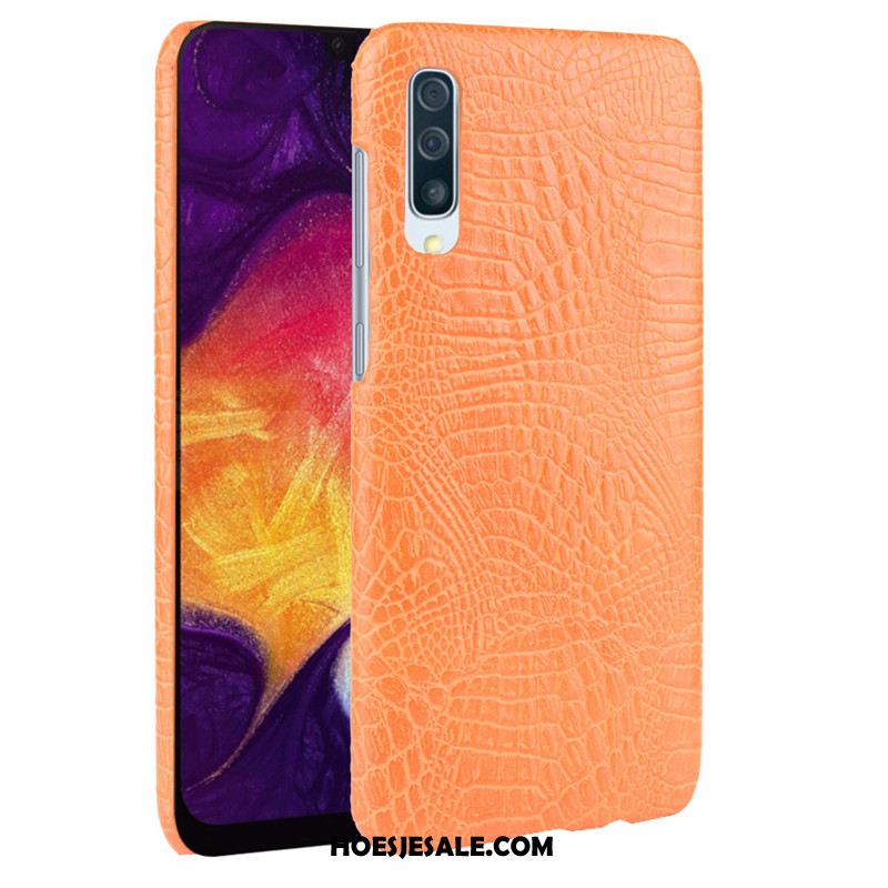 Samsung Galaxy A30s Hoesje Leer Mobiele Telefoon Hoes Krokodillenleer Tas Sale