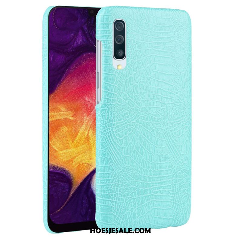 Samsung Galaxy A30s Hoesje Leer Mobiele Telefoon Hoes Krokodillenleer Tas Sale