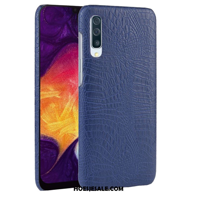 Samsung Galaxy A30s Hoesje Leer Mobiele Telefoon Hoes Krokodillenleer Tas Sale