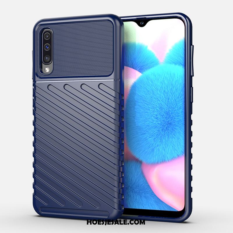 Samsung Galaxy A30s Hoesje Mobiele Telefoon Blauw Anti-fall Ster Hoes Korting