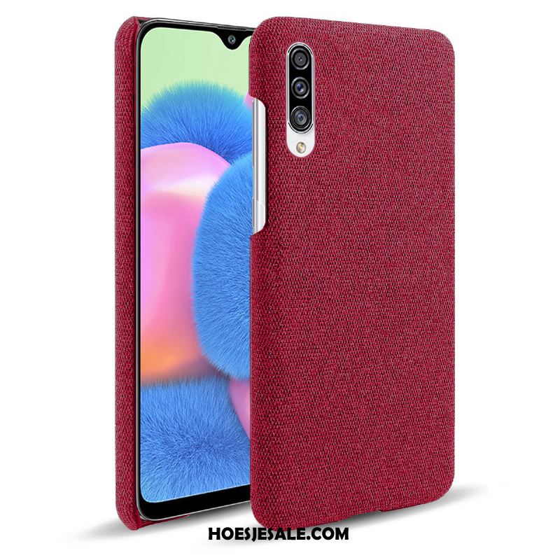 Samsung Galaxy A30s Hoesje Mobiele Telefoon Rood Doek Ster Hoes Online