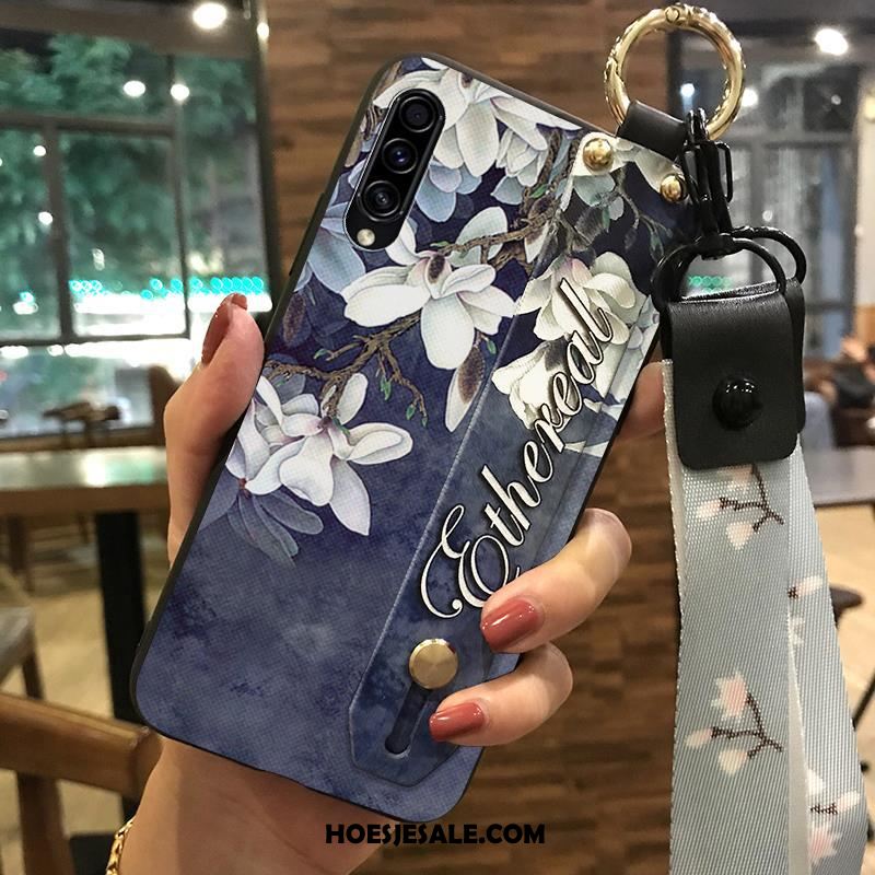 Samsung Galaxy A30s Hoesje Zacht Bloemen Hanger Ondersteuning Bescherming Kopen