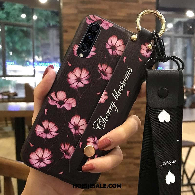 Samsung Galaxy A30s Hoesje Zacht Bloemen Hanger Ondersteuning Bescherming Kopen