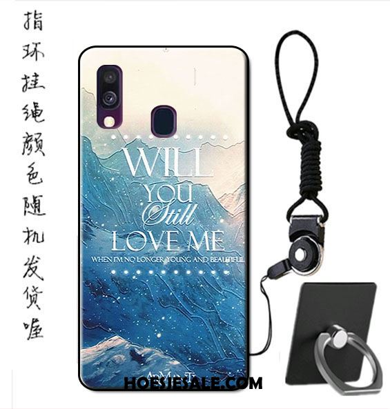 Samsung Galaxy A40 Hoesje Anti-fall Bescherming Hoes Pas Hanger Sale