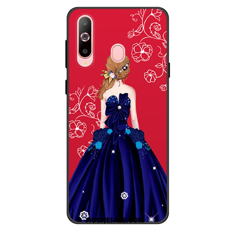 Samsung Galaxy A40s Hoesje Anti-fall Ster Blauw Hoes Siliconen Goedkoop