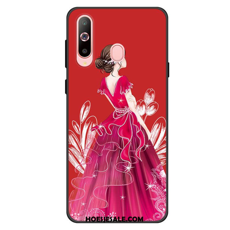 Samsung Galaxy A40s Hoesje Anti-fall Ster Blauw Hoes Siliconen Goedkoop