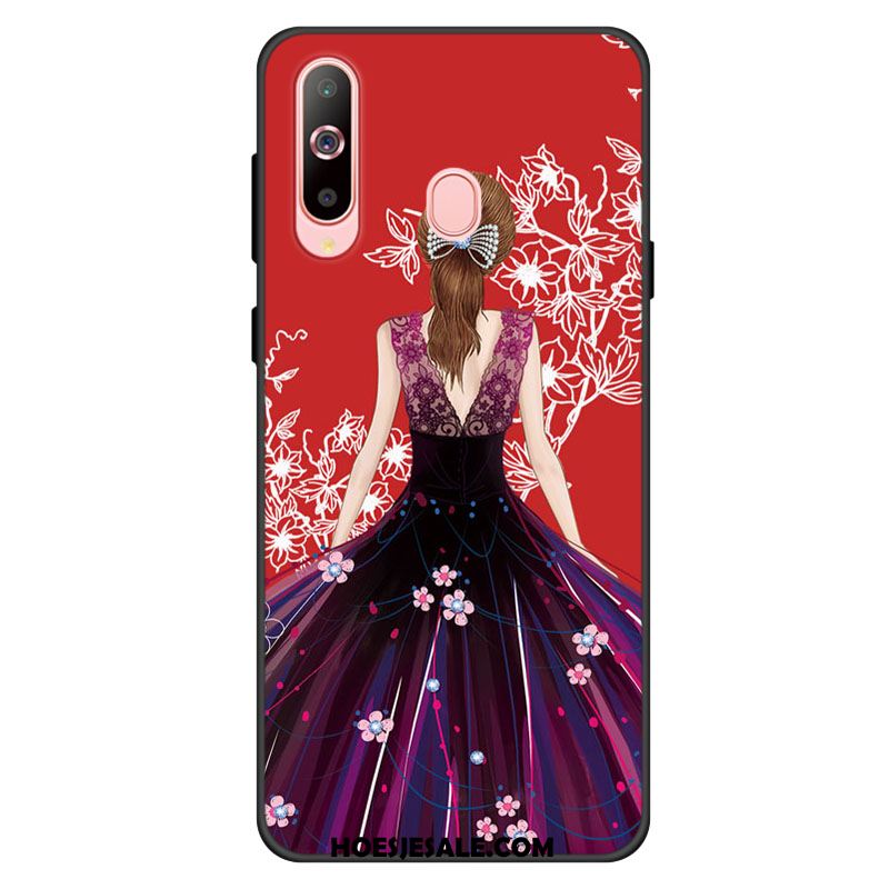 Samsung Galaxy A40s Hoesje Anti-fall Ster Blauw Hoes Siliconen Goedkoop