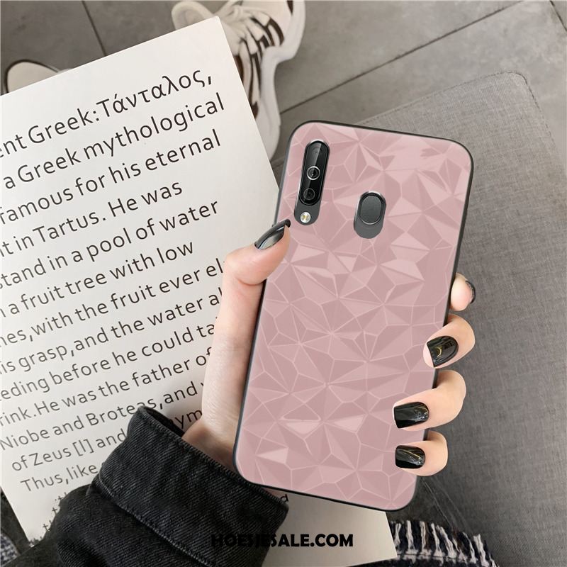 Samsung Galaxy A40s Hoesje Hoes Mobiele Telefoon Effen Kleur Eenvoudige Purper Kopen