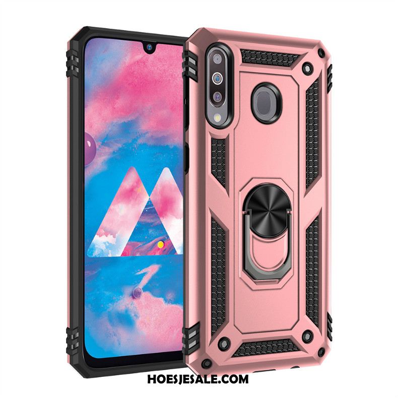 Samsung Galaxy A40s Hoesje Zilver Auto Magnetisch Ondersteuning Mobiele Telefoon Korting