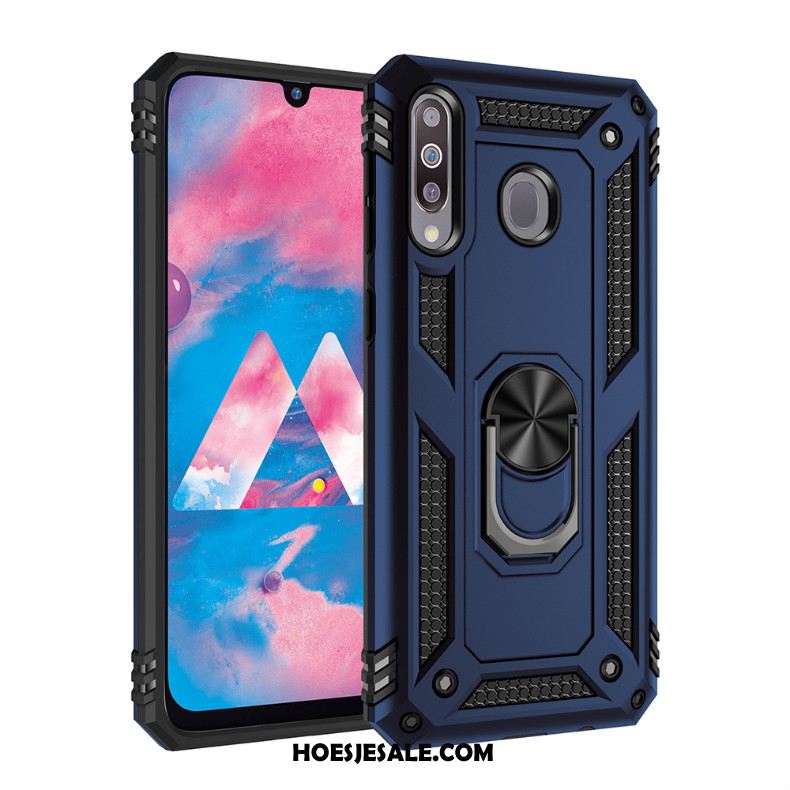 Samsung Galaxy A40s Hoesje Zilver Auto Magnetisch Ondersteuning Mobiele Telefoon Korting