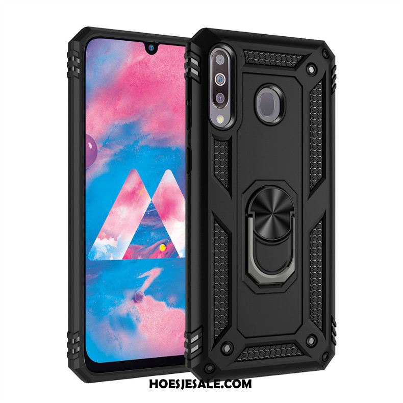 Samsung Galaxy A40s Hoesje Zilver Auto Magnetisch Ondersteuning Mobiele Telefoon Korting