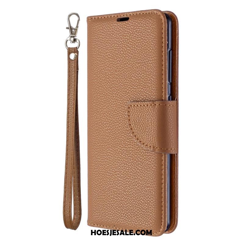 Samsung Galaxy A41 Hoesje Purper Trendy Merk Zacht Portemonnee Ster