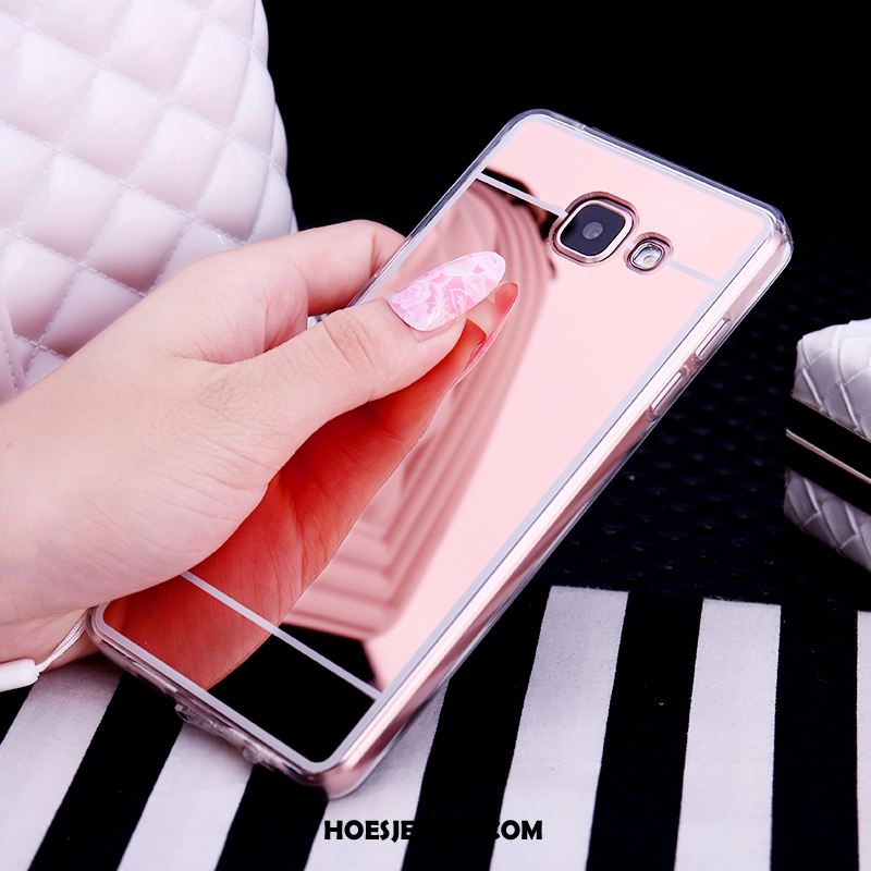 Samsung Galaxy A5 2017 Hoesje Mobiele Telefoon Ster Rose Goud Ondersteuning Anti-fall Winkel