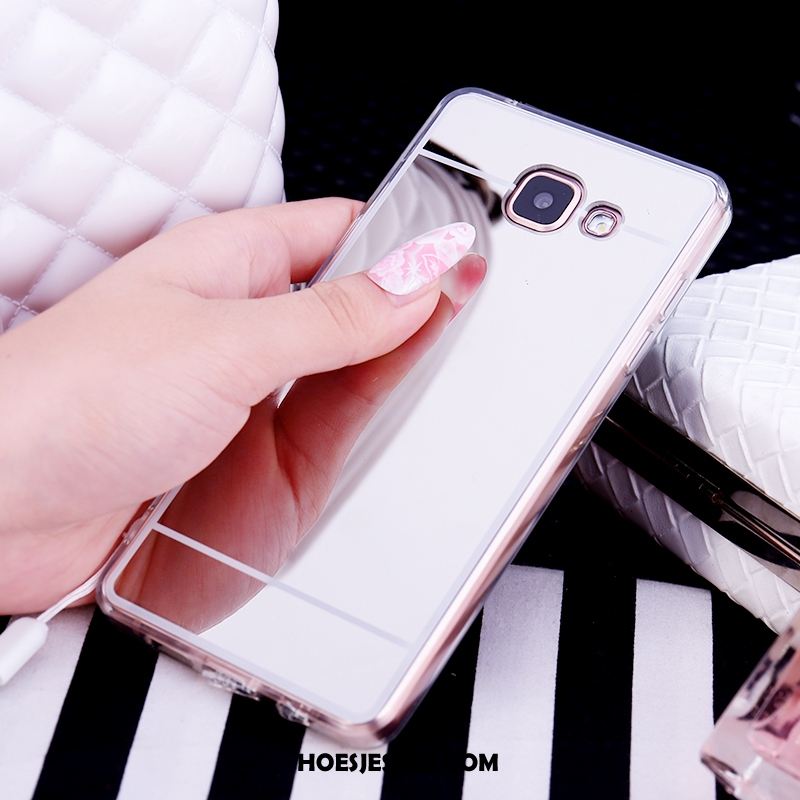 Samsung Galaxy A5 2017 Hoesje Mobiele Telefoon Ster Rose Goud Ondersteuning Anti-fall Winkel