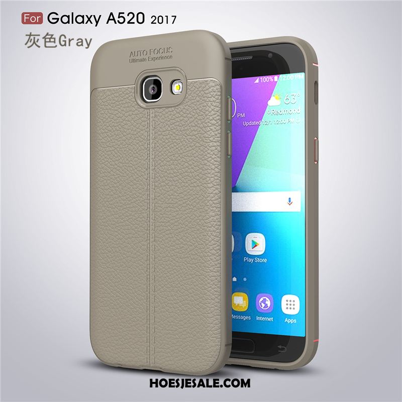 Samsung Galaxy A5 2017 Hoesje Siliconen Patroon Trend Persoonlijk Leer Goedkoop