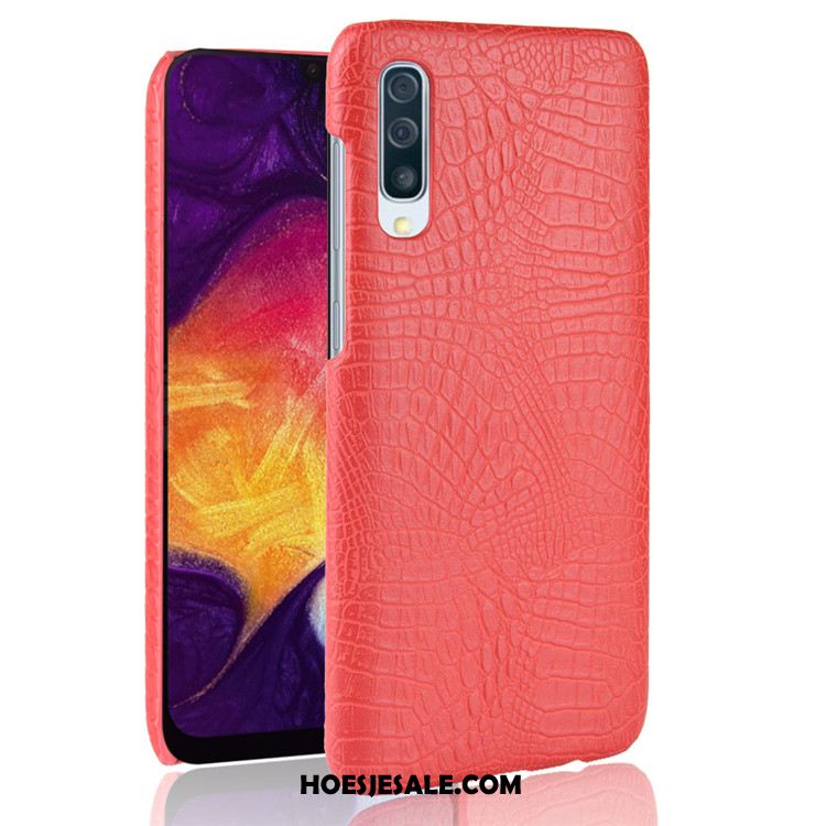 Samsung Galaxy A50 Hoesje Bescherming Hoes Krokodillenleer Hard Ster Sale