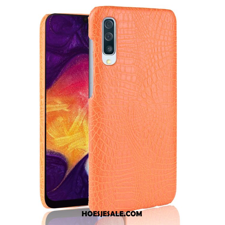 Samsung Galaxy A50 Hoesje Bescherming Hoes Krokodillenleer Hard Ster Sale