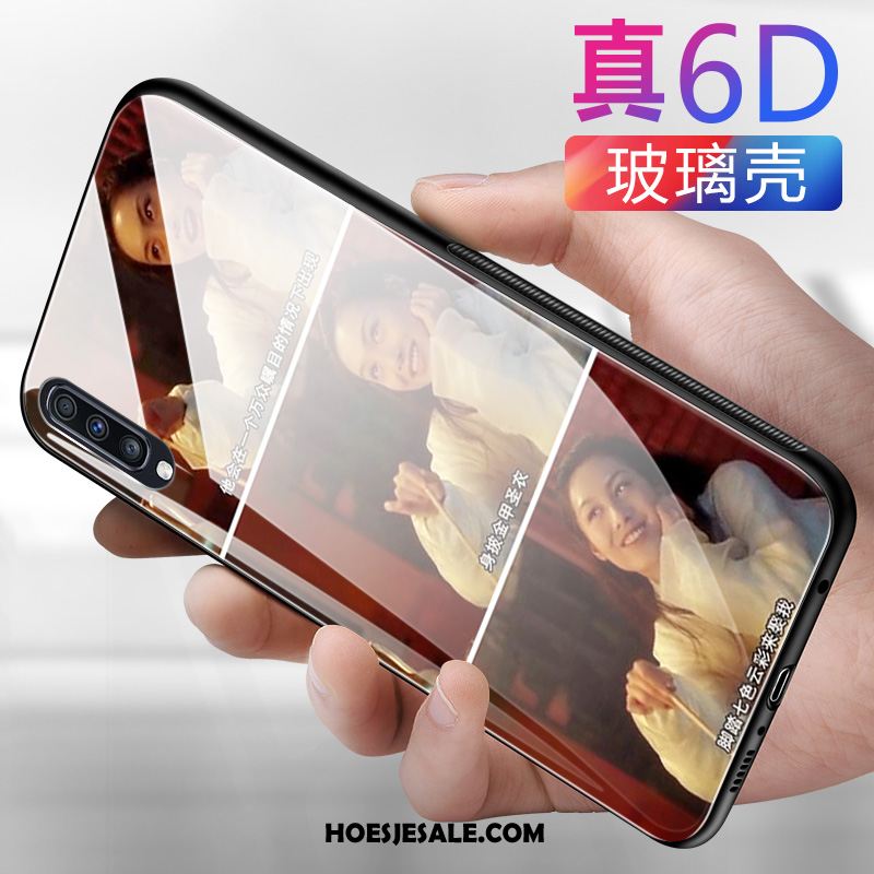 Samsung Galaxy A50 Hoesje Bescherming Ster Scheppend Net Red Gehard Glas Kopen