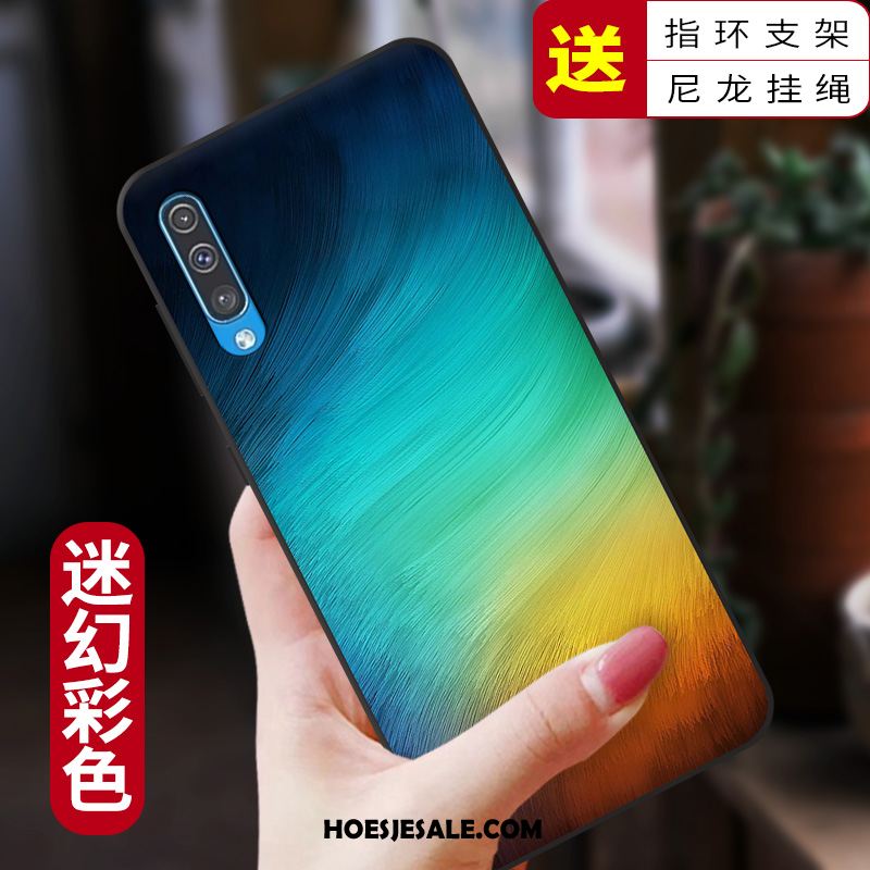 Samsung Galaxy A50 Hoesje Blauw Siliconen Ster Mobiele Telefoon Bescherming Sale