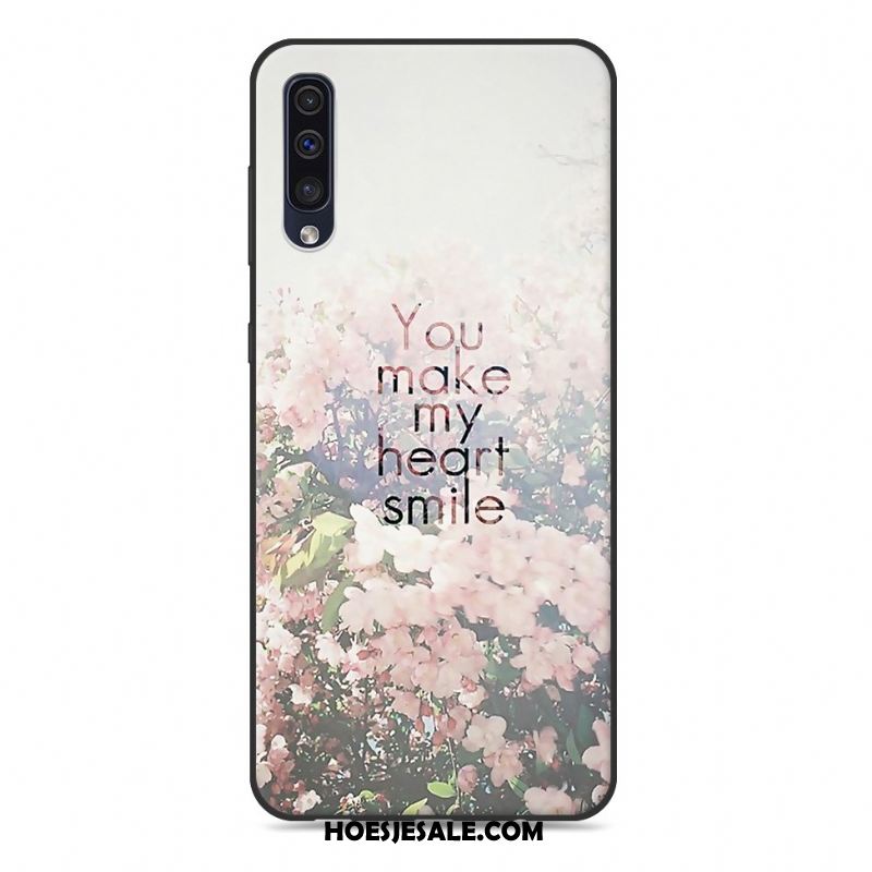 Samsung Galaxy A50 Hoesje Mobiele Telefoon Hanger Roze Spotprent Zacht Korting