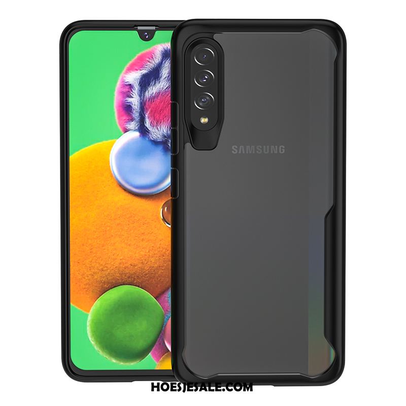 Samsung Galaxy A50s Hoesje Zacht High End Ster Bescherming Zwart Winkel