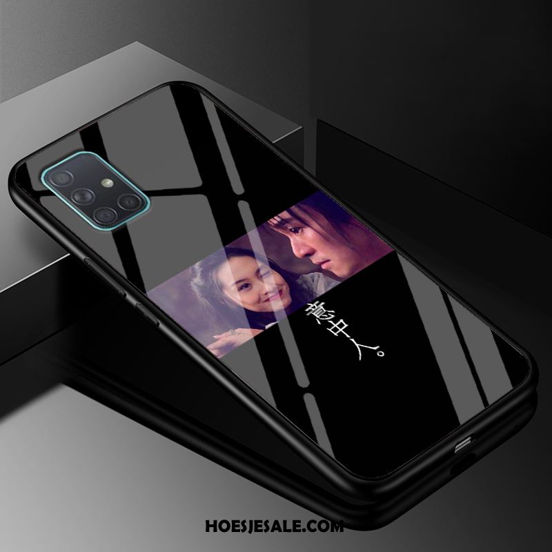 Samsung Galaxy A51 Hoesje Persoonlijk Ster Net Red Siliconen Glas Kopen